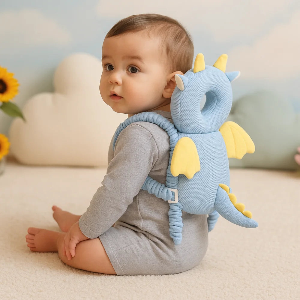 Détail rembourrage protection tête sac CocoGuard anti-chute bébé 6-18 mois