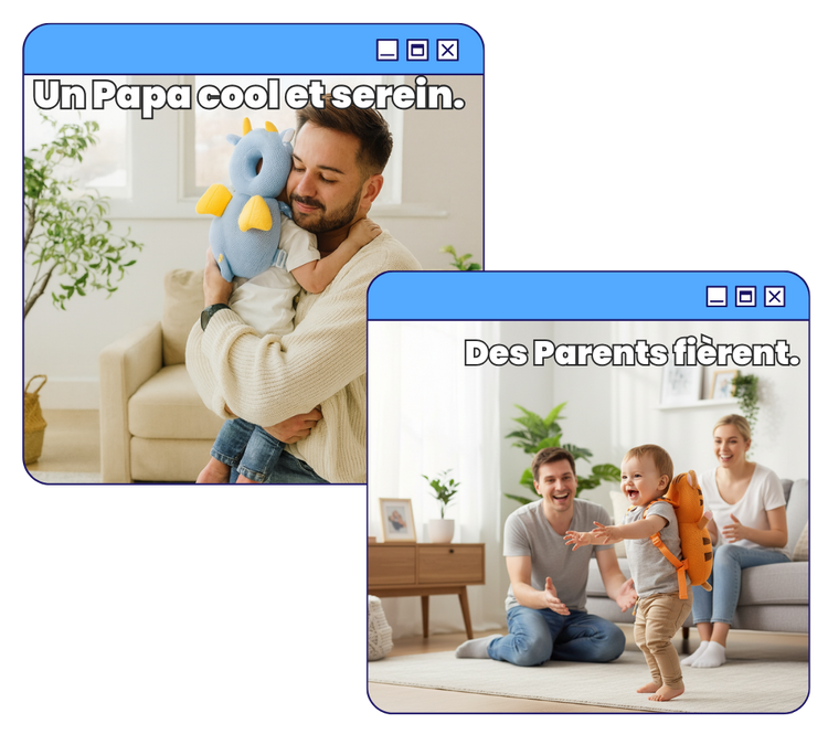 CocoGuard - Le sac à dos bébé qui assouplit les chutes.